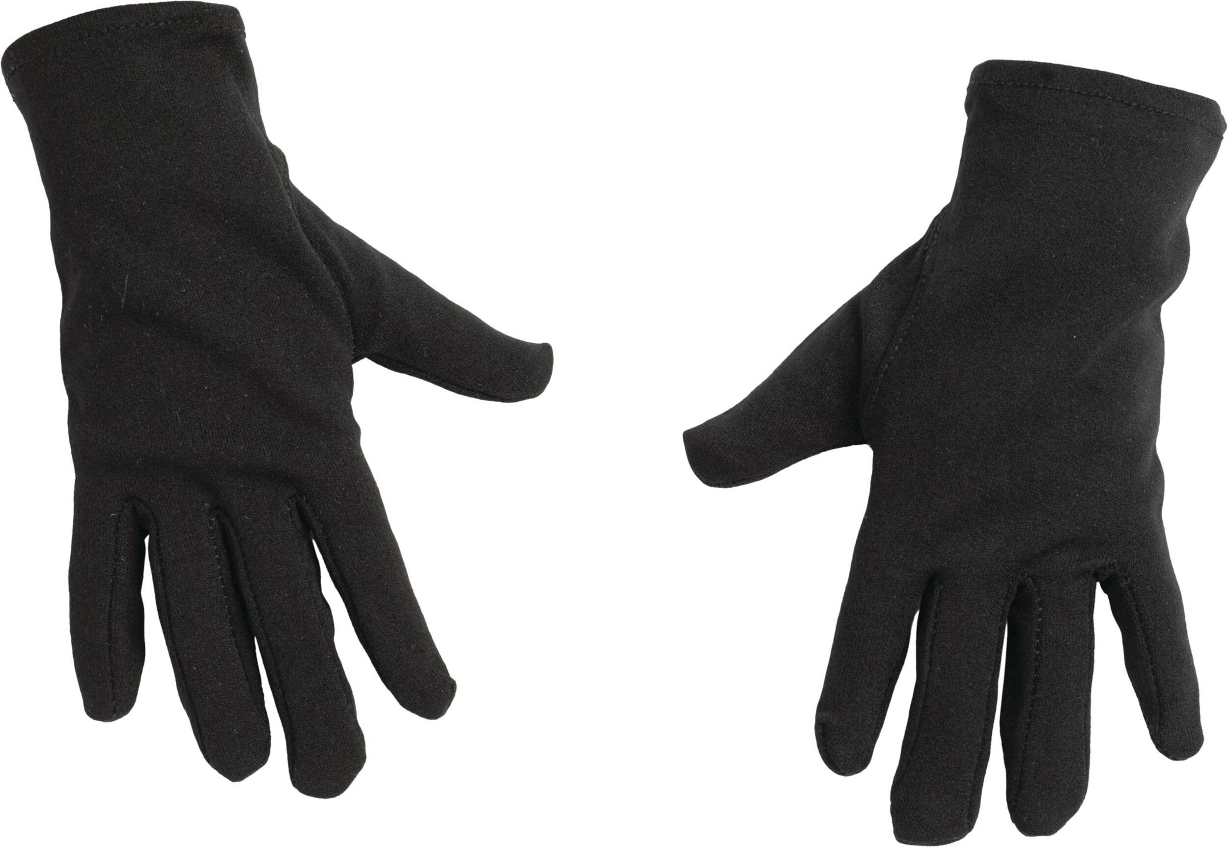 Kids' Short Gloves, Black, One Size, Wearable Costume Accessory for Halloween Overhead_Flat