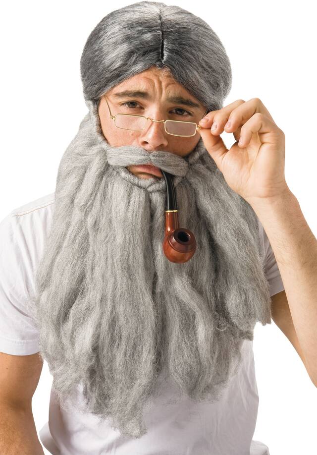 Grandma Granny Reading Eyeglasses, Silver, One Size, Wearable Costume Accessory for Halloween Front_Flat