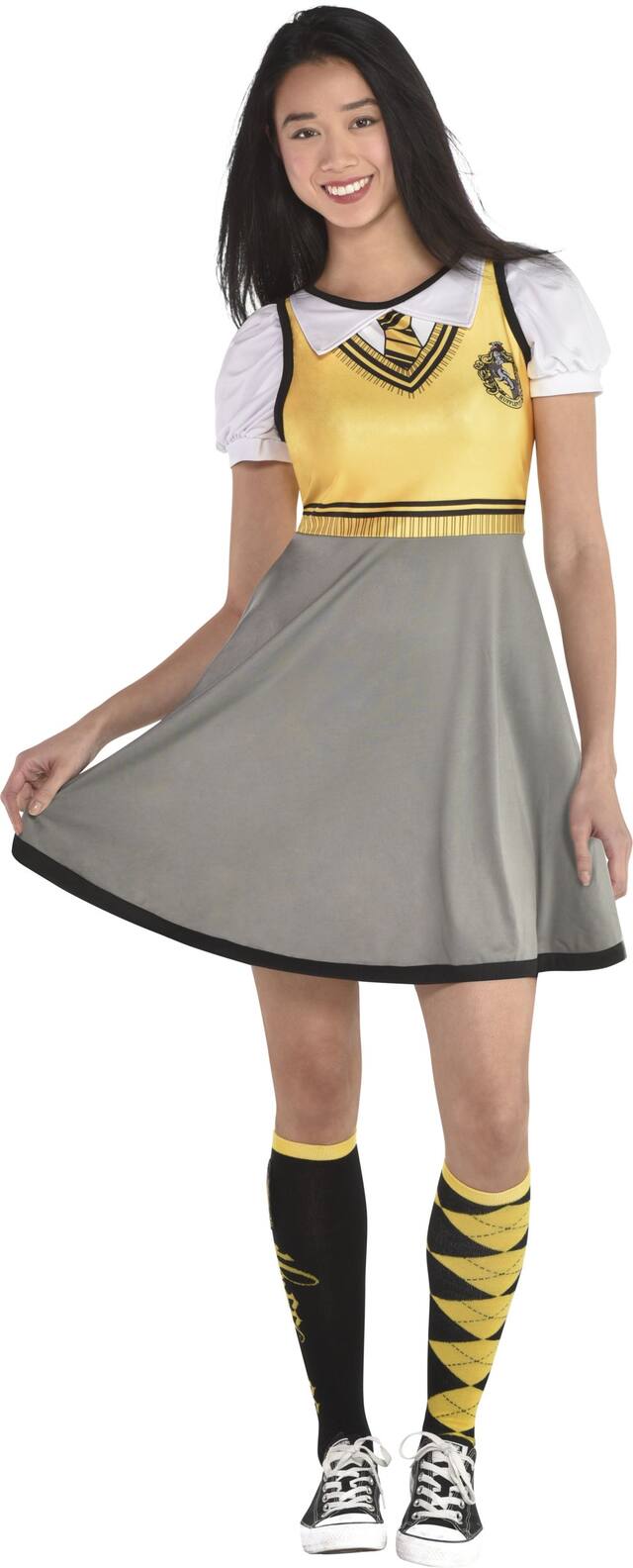 Harry Potter Women's Hufflepuff Dress Front_Flat