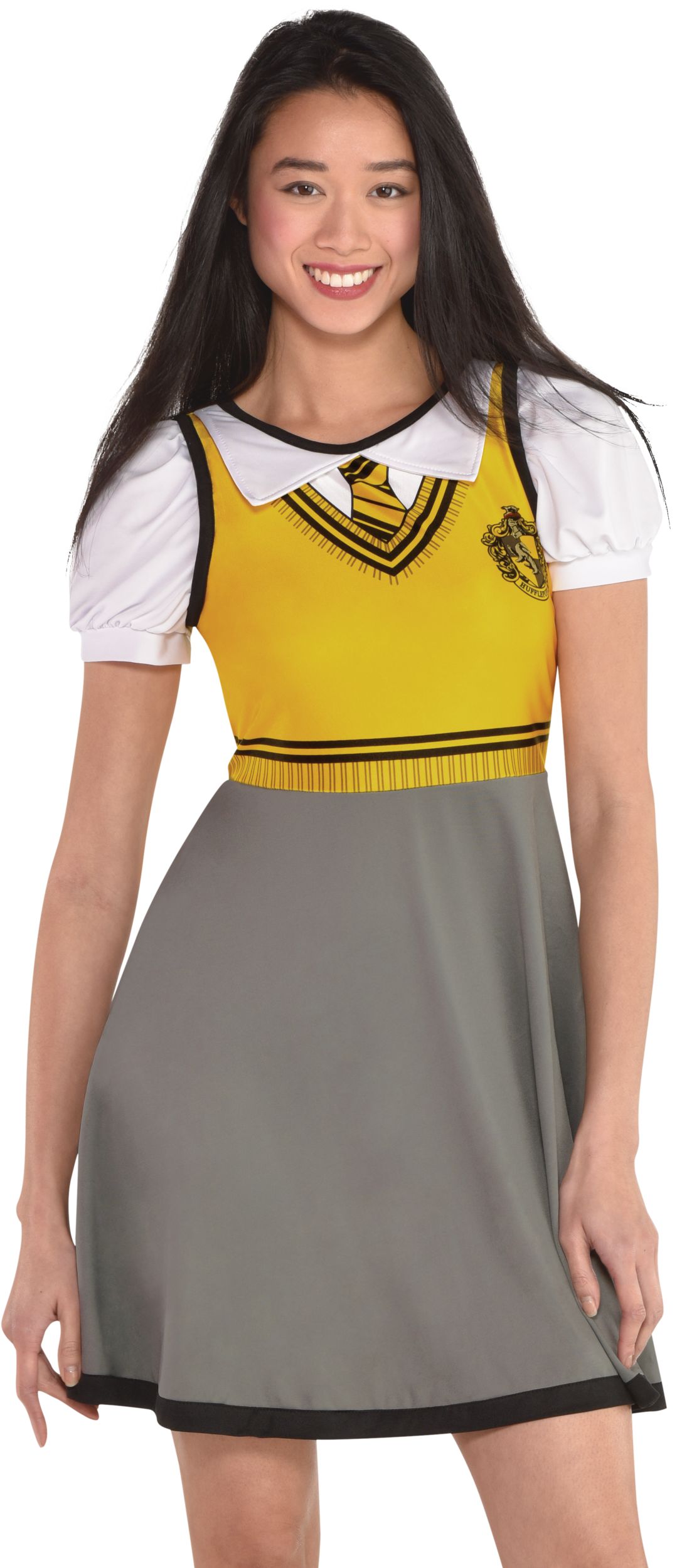 Harry Potter Women's Hufflepuff Dress Front_Flat