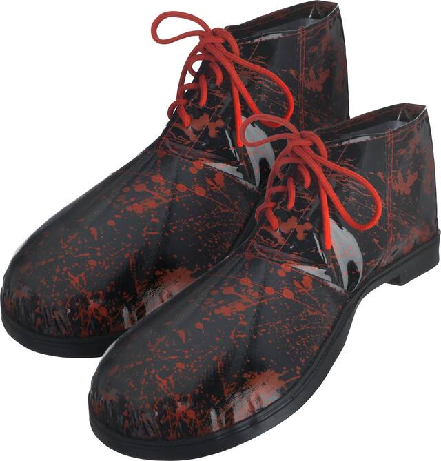 Adult Bloody Clown Shoes Front_Angled_Left