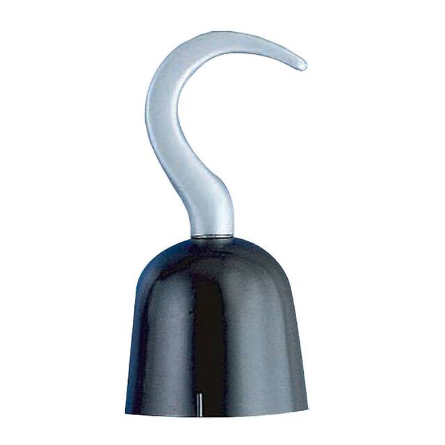 Classic Pirate Hook Hand, Silver/Black, 9-in, Wearable Costume Prop for Halloween Side_Right