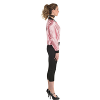 Costume de blouson Grease Pink Ladies, femmes, tailles variées Side_Right