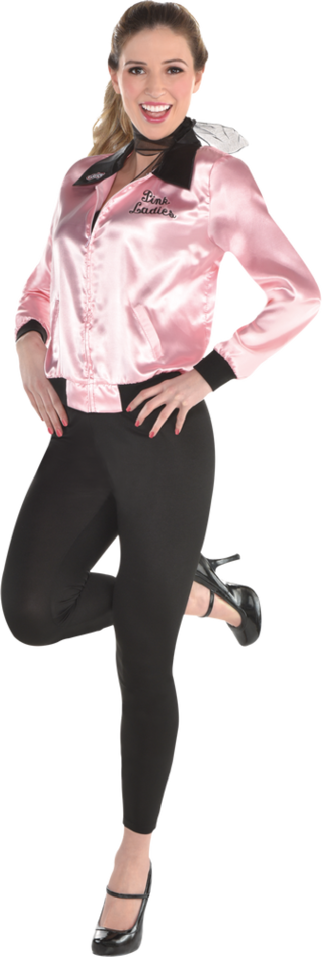 Women's Grease Pink Ladies Jacket Halloween Costume, Assorted Sizes — free download
