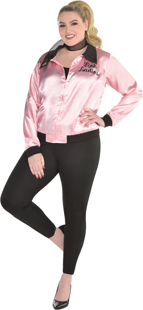 Women's Grease Pink Ladies Jacket Halloween Costume, Plus Size | Party City