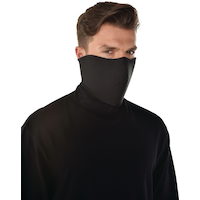 Masque de ninja, noir, taille unique, accessoire de costume à porter pour l'Halloween Front_Angled_Right