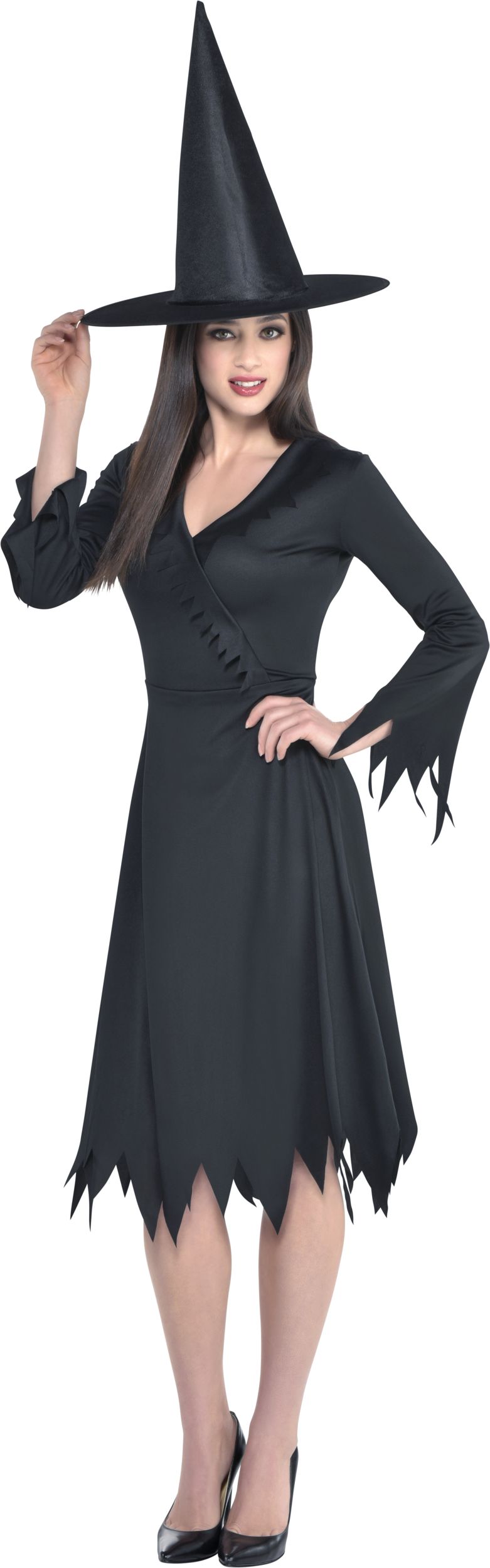 Women's Classic Witch Black Dress Halloween Costume, One Size Composite_or_Mixed