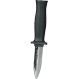 Disappearing Dagger Knife Weapon, Black/Silver, 7-in, Wearable Costume Prop for Halloween Overhead_Flat