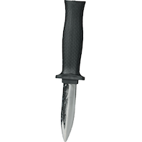 Disappearing Dagger Knife Weapon, Black/Silver, 7-in, Wearable Costume Prop for Halloween