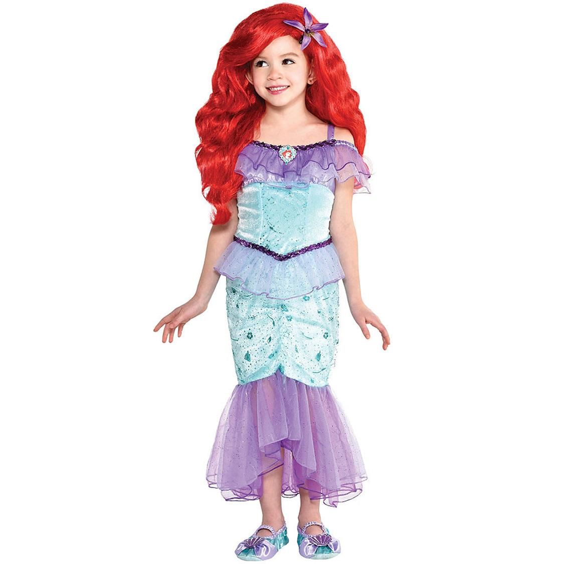 Ariel Costume Long Sleeves Ariel Leggings for Girls Size  2T,3T,4,5,6,7,8,9,10Y 