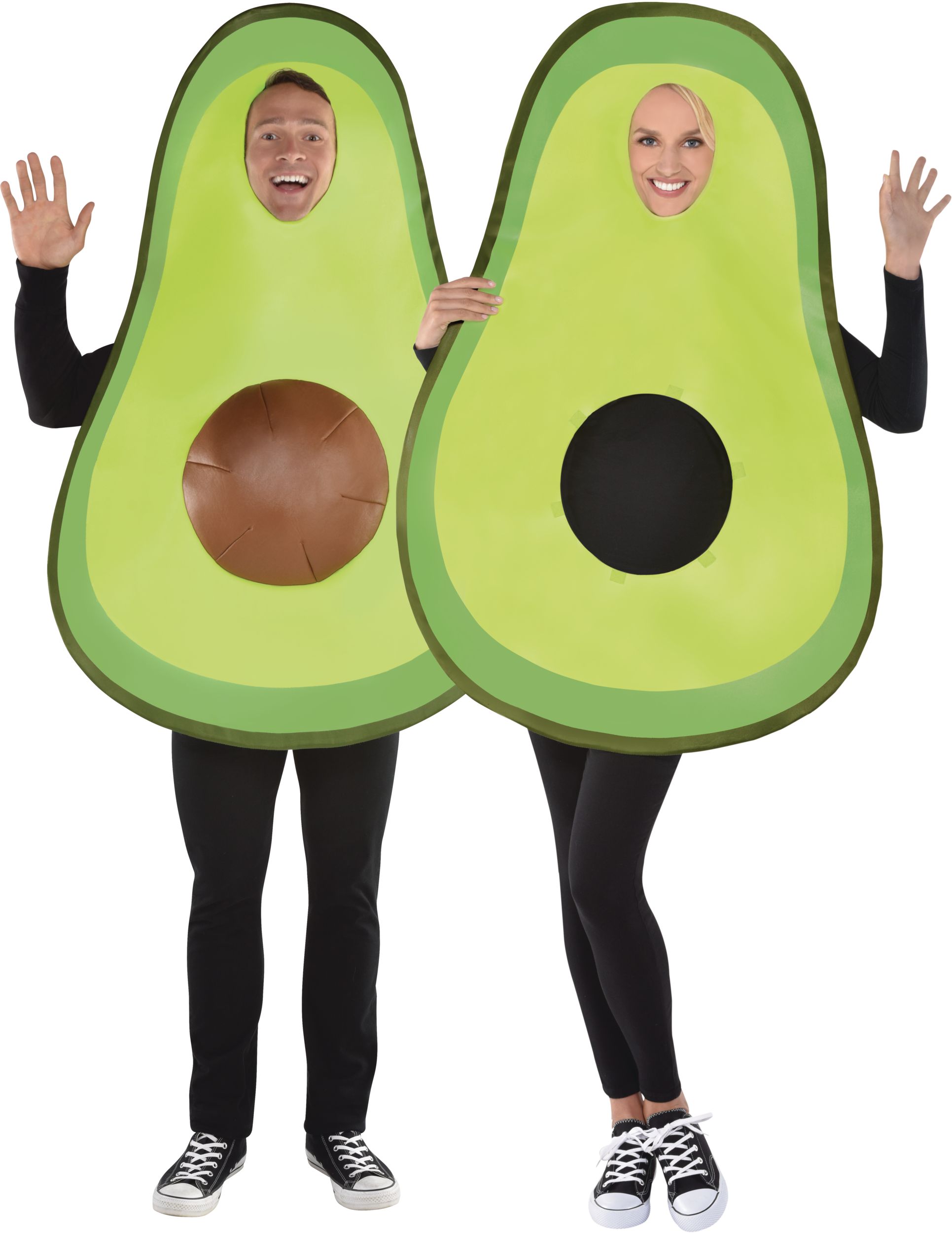 Adult  Avocado Green Jumpsuit with Hood Halloween Costume, Assorted Sizes Front_Flat