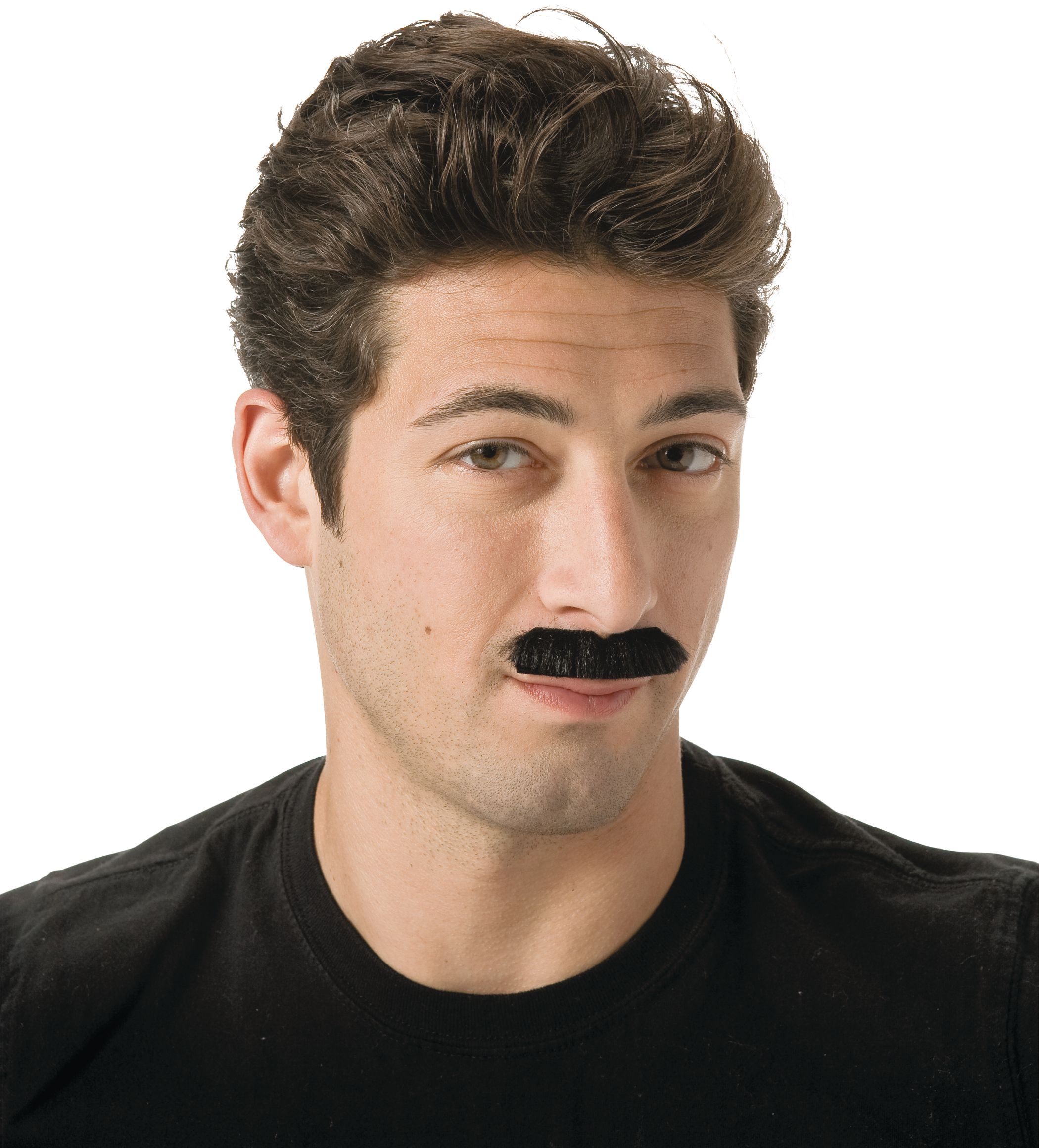 Black Toothbrush Moustache Front_Angled_Right