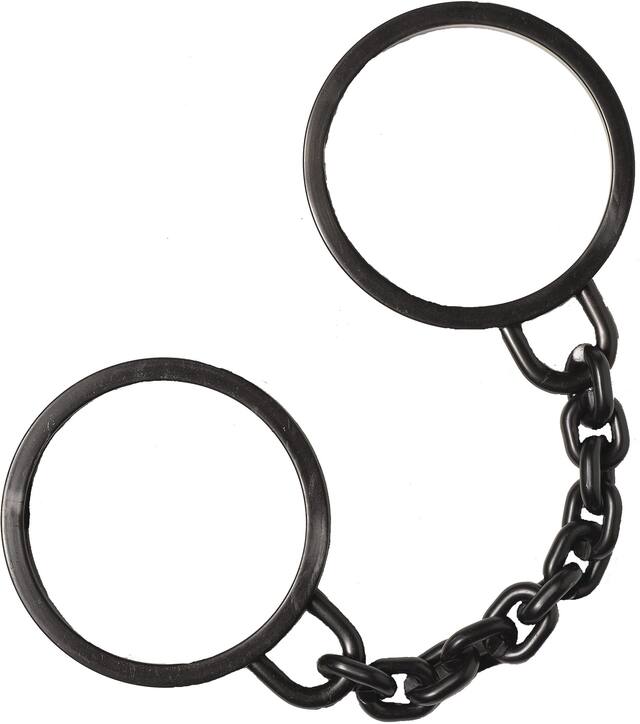 Rubber Shackles, Black Overhead_Flat