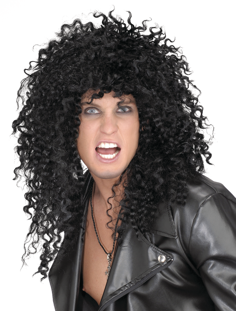 Black Rocker Halloween Costume Wig | Party City