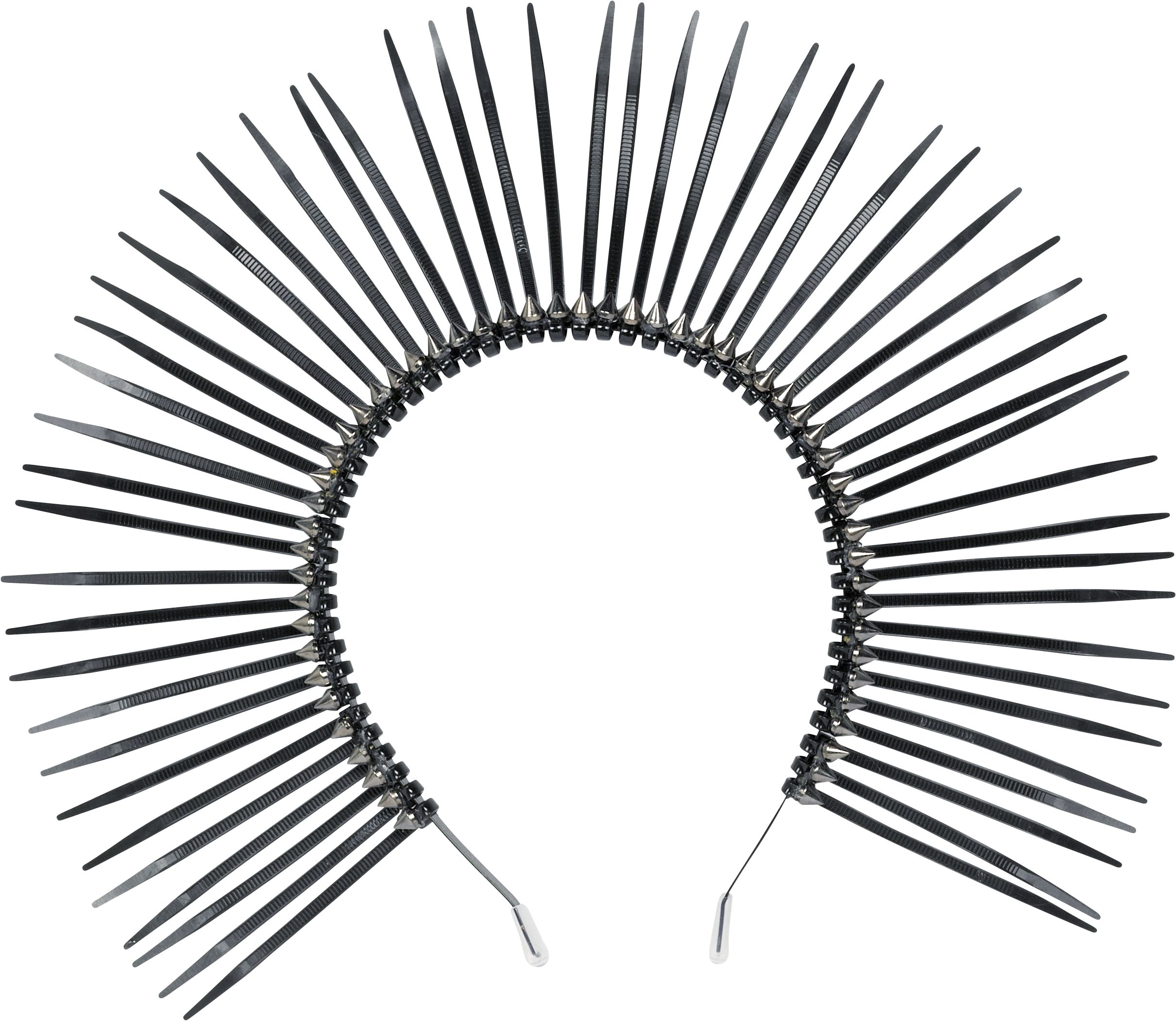 Serre-tête d'ange déchu de luxe Front_Flat