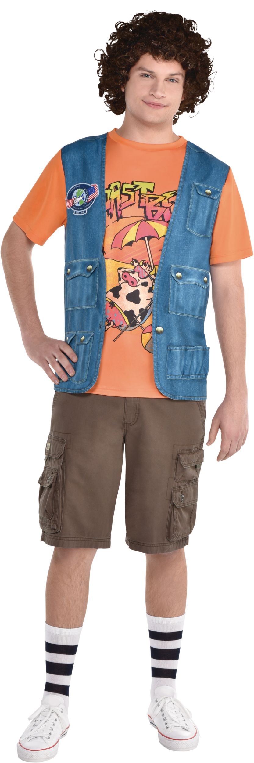 Adult Stranger Things Dustin Roast Beef Costume Accessory Kit Front_Flat