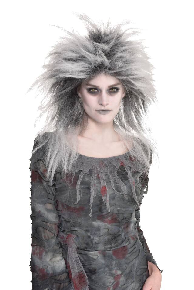 Doomsday Zombie Halloween Costume Wig Front_Flat