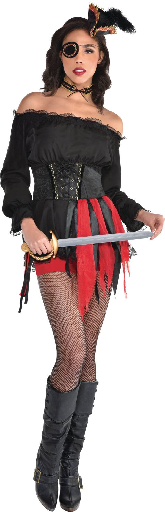 Adult Pirate Wench Costume Accessory Kit Front_Flat