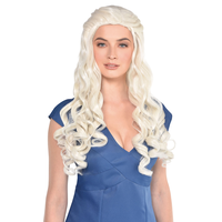 Perruque de reine, blond platine Front_Angled_Right