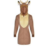 Women's Deer Brown Dress with Hood Halloween Costume, Assorted Sizes Front_Flat