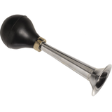 Clown Horn, Black/Silver, 12-in, Wearable Costume Prop for Halloween Front_Angled_Right