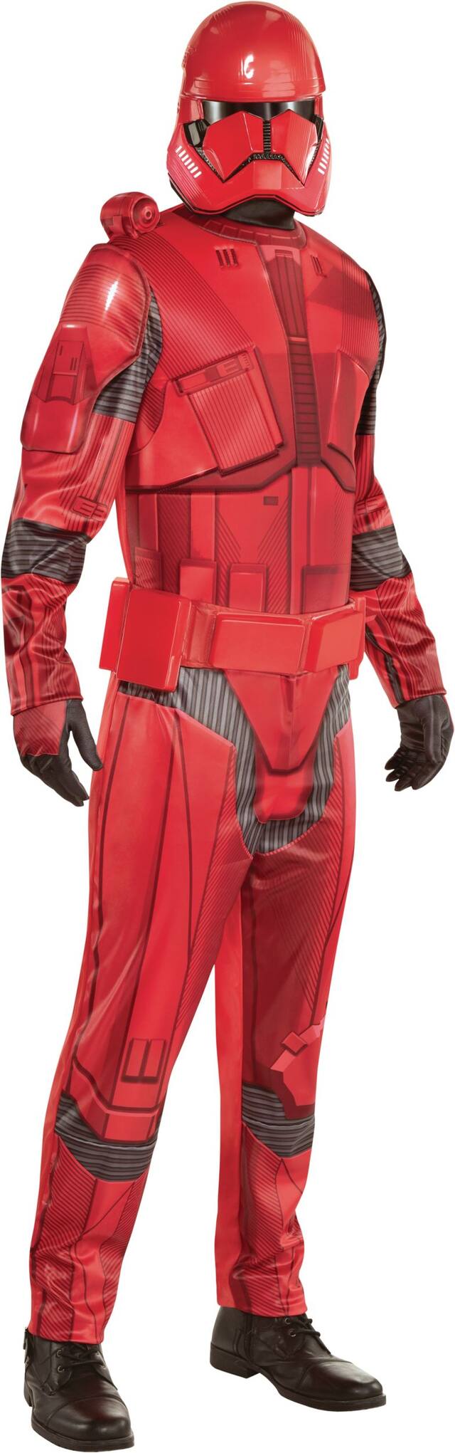 Men's Disney Star Wars The Rise of Skywalker Sith Trooper Red Padded Jumpsuit Halloween Costume, One Size Front_Angled_Right