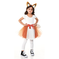 Kids' Once Upon A Tutu Fox Halloween Costume Accessory Kit Front_Flat