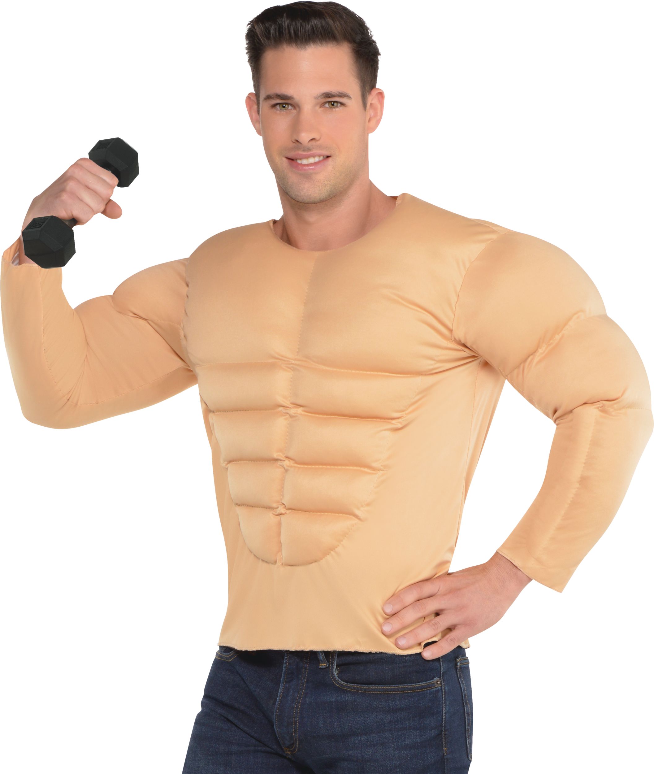 Muscle Padding Shirt Halloween Costume Accessory for Kids, Large