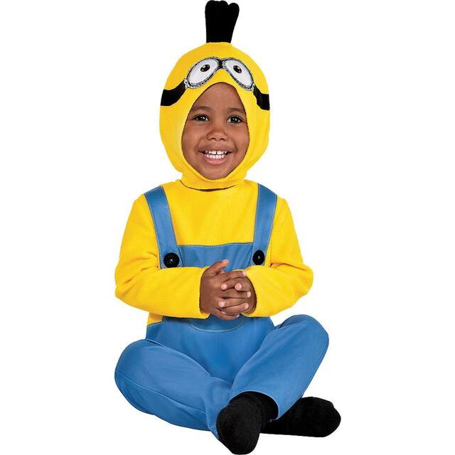 Amscan Universal Minion 2 Kevin Halloween Costume, Jumpsuit, Infants, 12-24 months Front_Flat