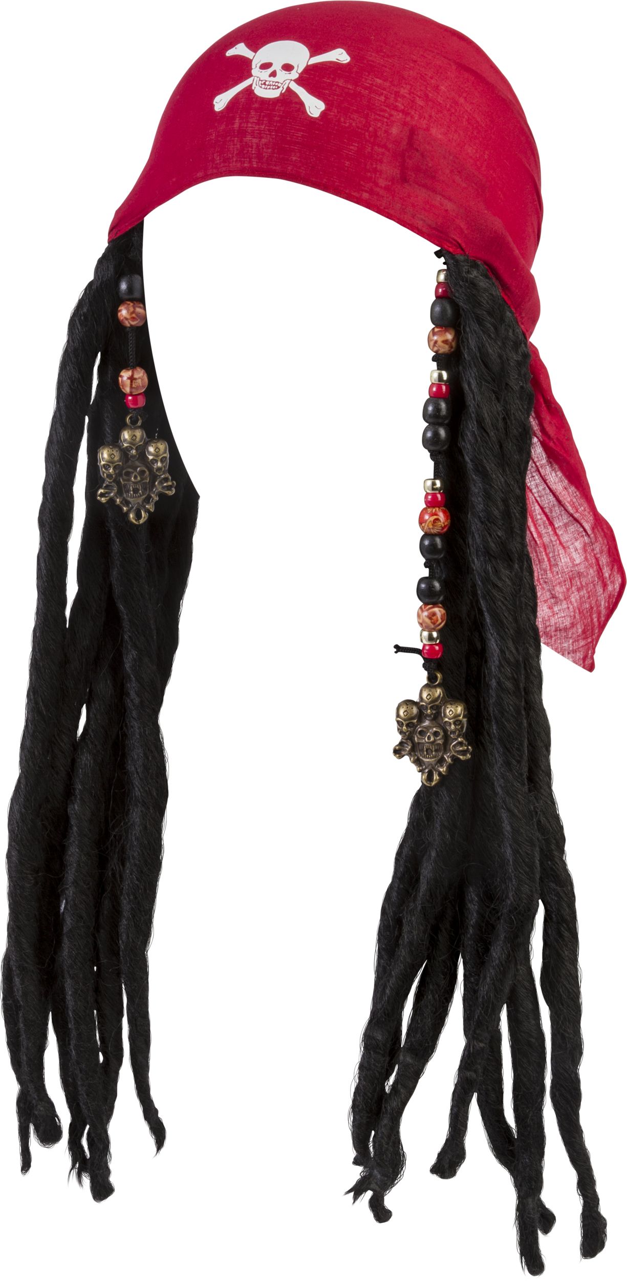 Pirate Bandana with Dreads, Adult, One Size Front_Angled_Left