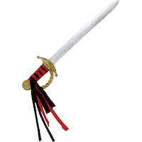 Antique Silver Pirate Sword Front_Flat