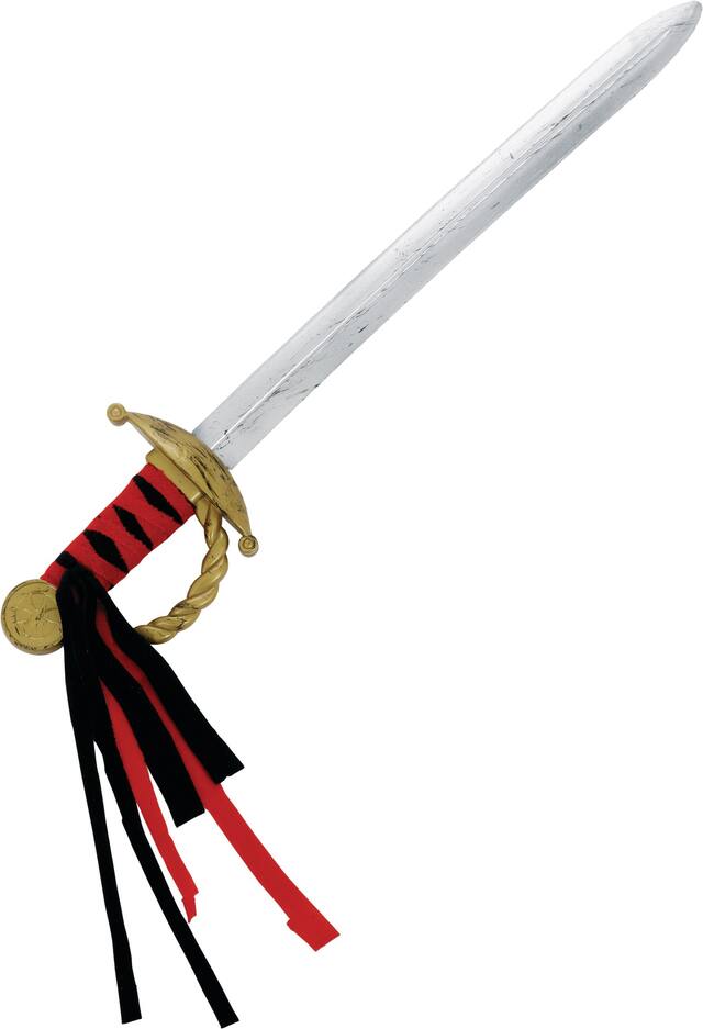 Antique Silver Pirate Sword Front_Flat