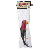 Pirate Shoulder Parrot Bird, Multi-Coloured, 10-in, Wearable Costume Prop for Halloween