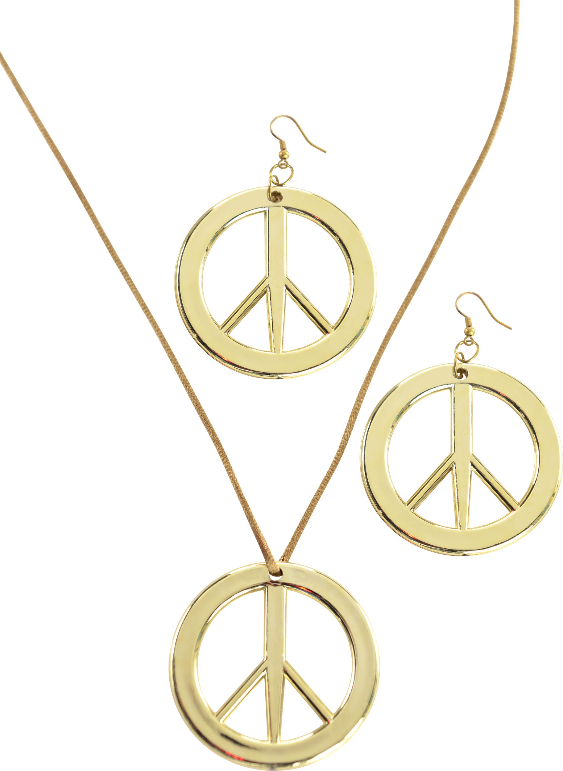 Peace Pendant & Earring Set Front_Flat
