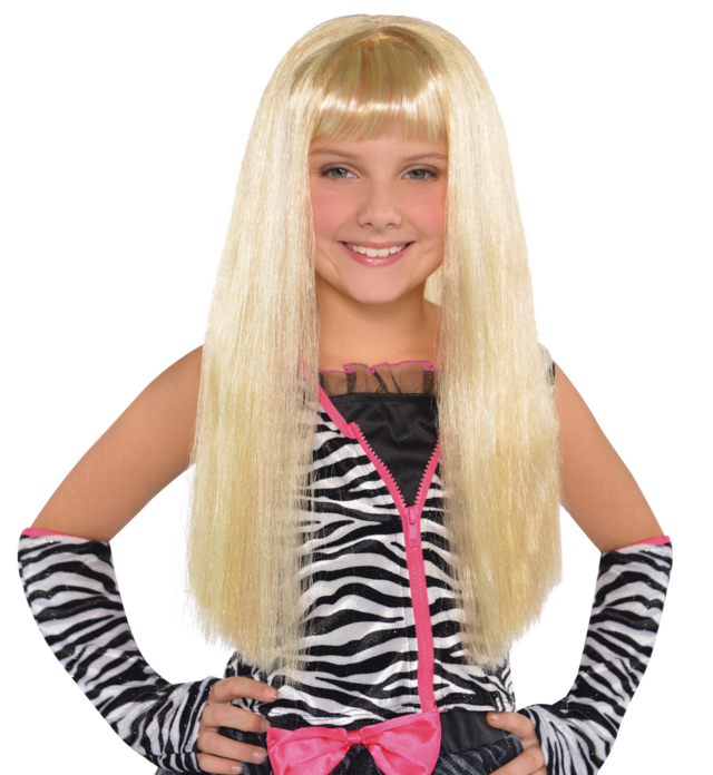 Child Long Blonde Wig Party City