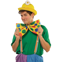 Clown Bow Tie, Adult Front_Flat