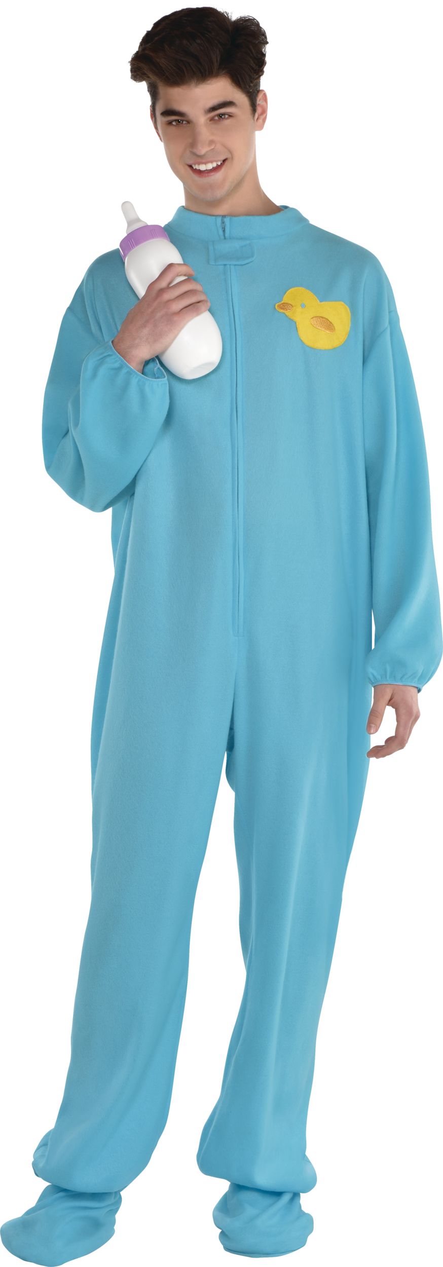 Women's Footie Pajamas Blue Jumpsuit Halloween Costume, Assorted
