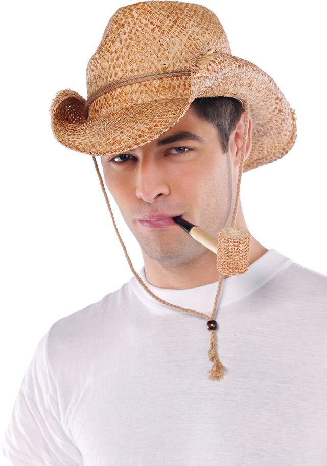 Corn Cob Pipe Party Prop Front_Angled_Left