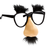 Lunettes avec faux nez et moustache, noir/beige, taille unique, accessoire de costume à porter pour l'Halloween Front_Three_Fourths_Angled_Right