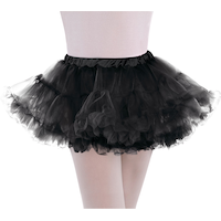 Jupon pour fille, noir Front_Flat