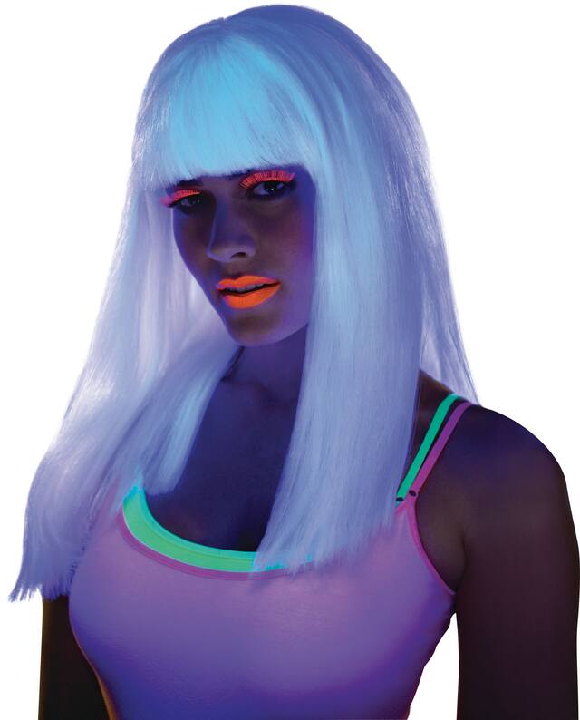 Longue perruque de minette qui brille dans le noir Front_Angled_Left