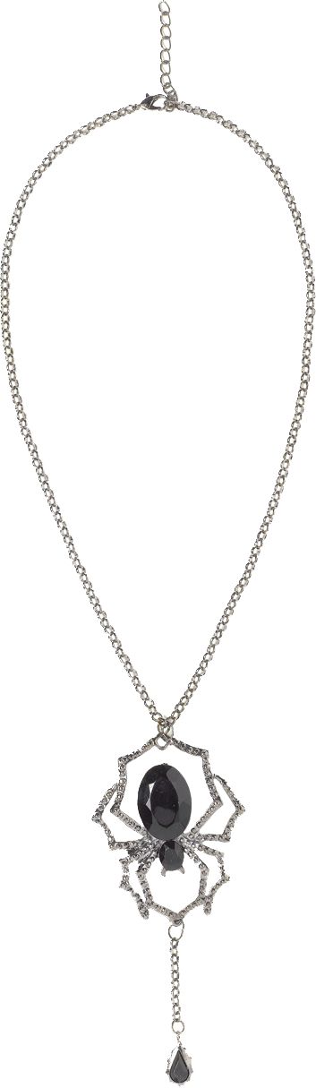 Black Widow Necklace Front_Flat