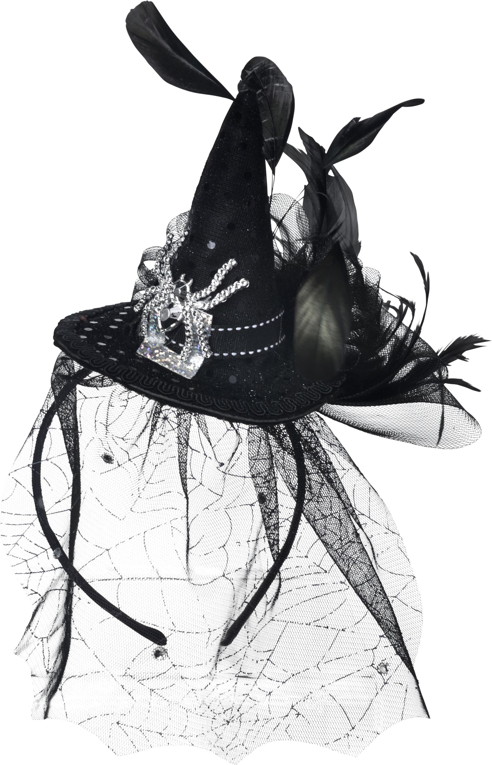 Deluxe Mini Witch Party Hat Front_Angled_Left