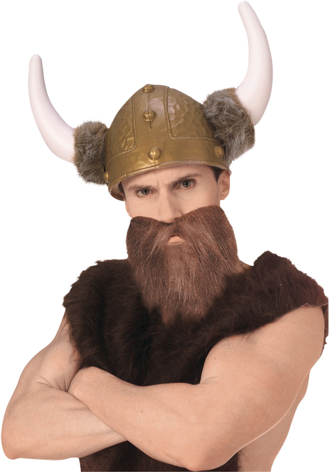 Barbe de viking rouge pour costume d'Halloween Composite_or_Mixed