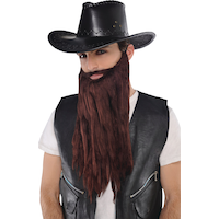 Brown Moustache & Beard Front_Angled_Left