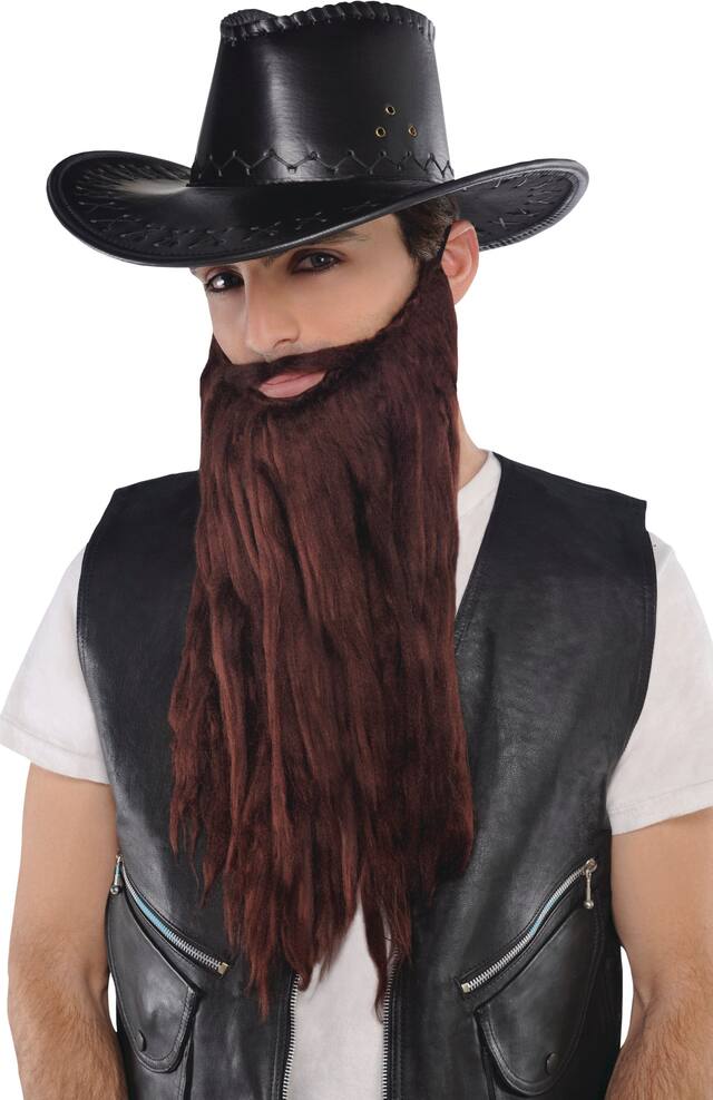 Brown Moustache & Beard Front_Angled_Left