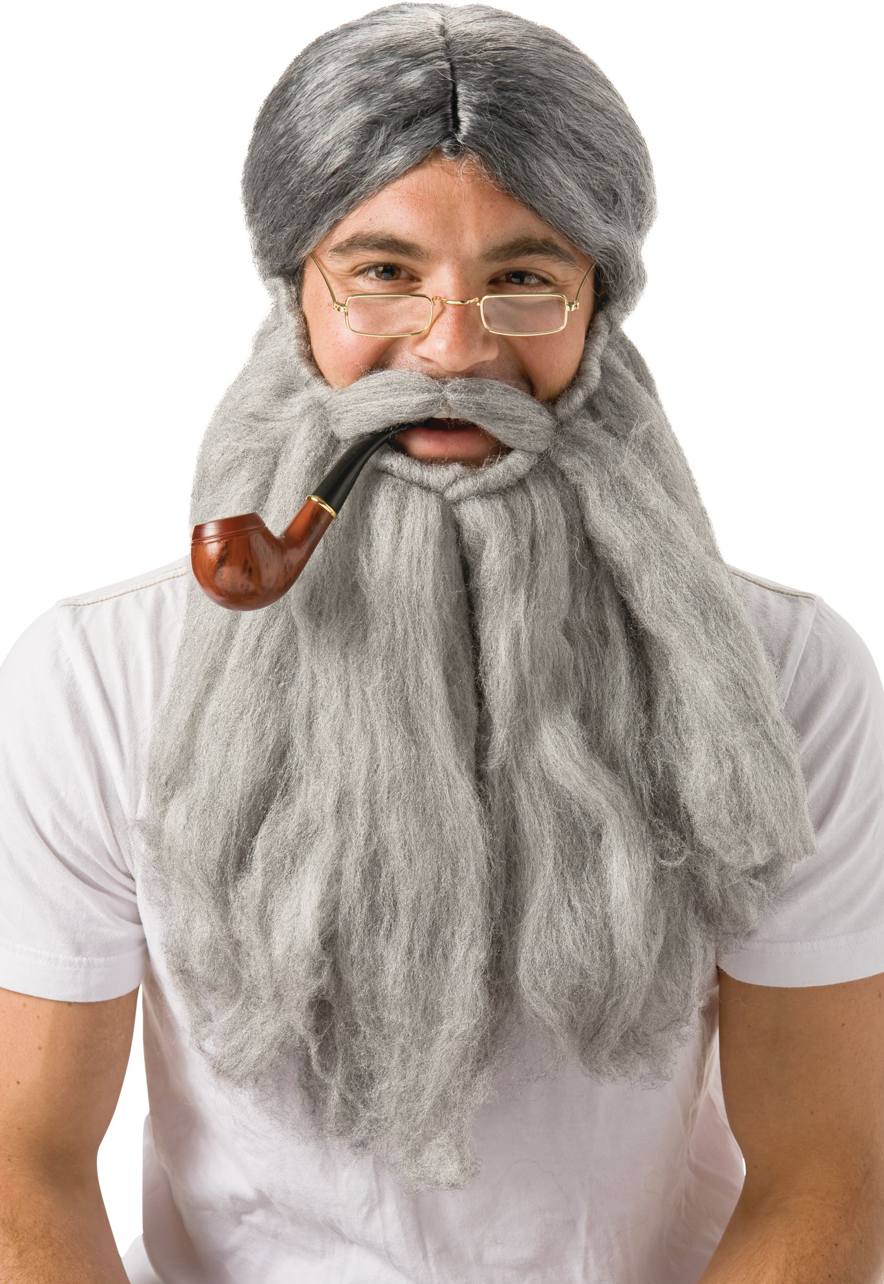 Father Time Grey Beard Front_Flat