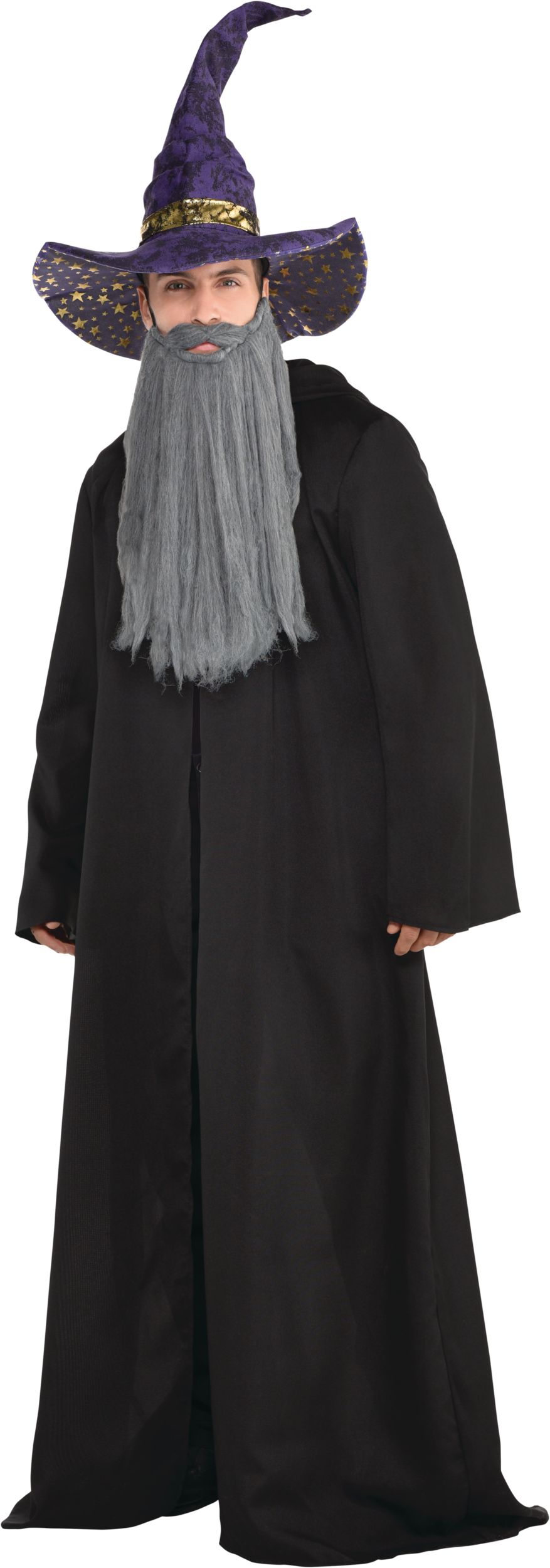 Father Time Grey Beard Front_Angled_Left