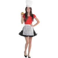 Adult Petticoat Tutu Tulle Skirt, Black, One Size, Wearable Costume Accessory for Halloween