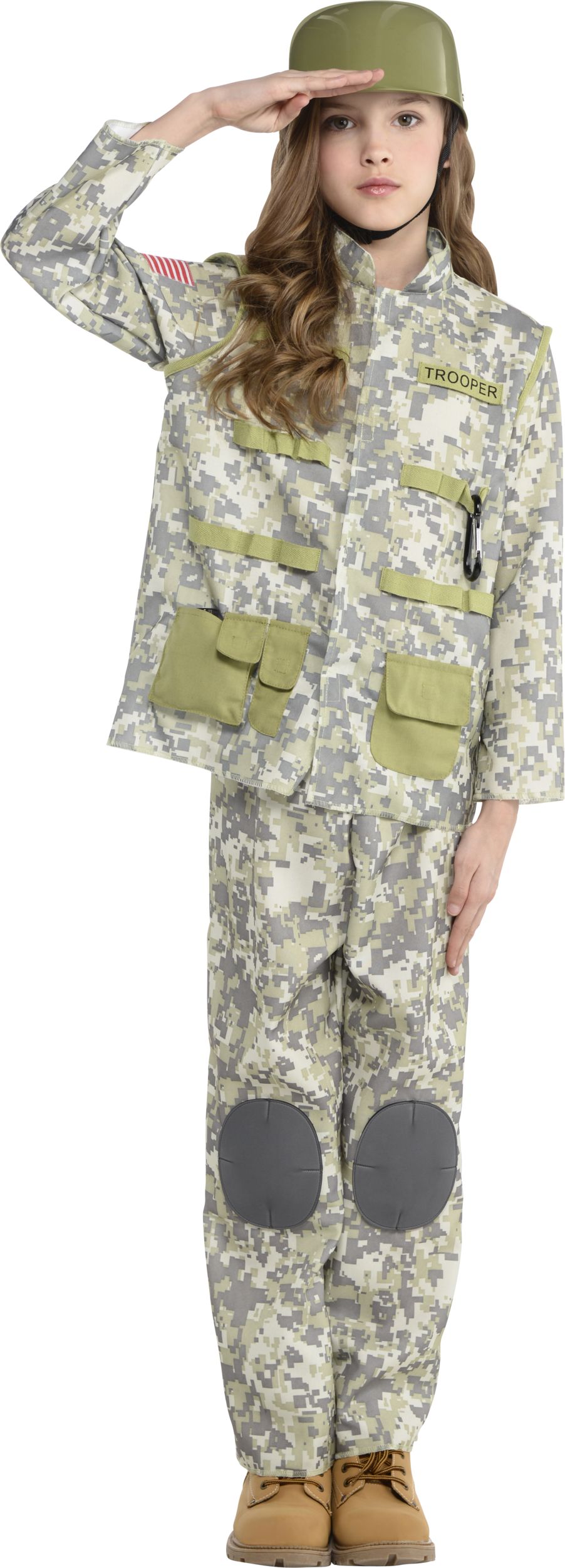 Boys Army Military Costume Child Camouflage Soldier Book Week Halloween  Uniform